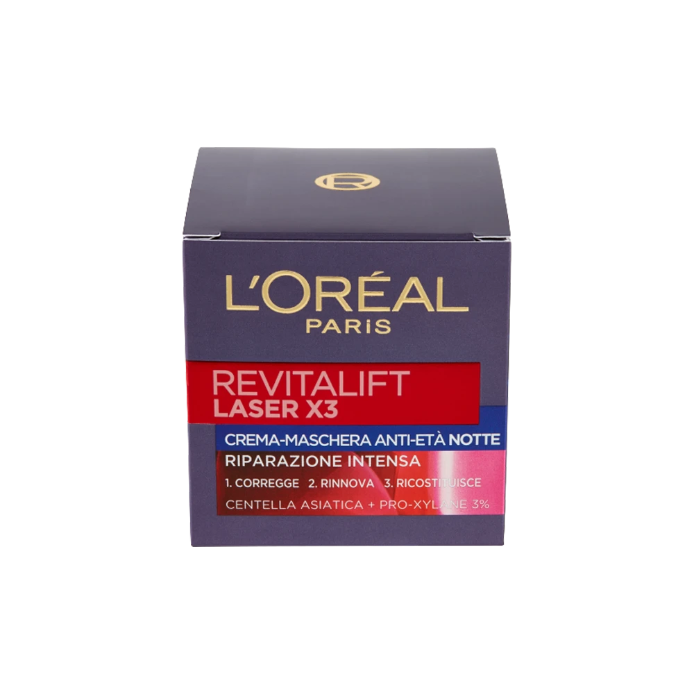 L'Oreal Revitalift Laser X3 Crema-Maschera Anti-Età Notte 50 Ml 3 L'Oreal Revitalift Laser X3 Crema-Maschera Anti-Età Notte 50 Ml