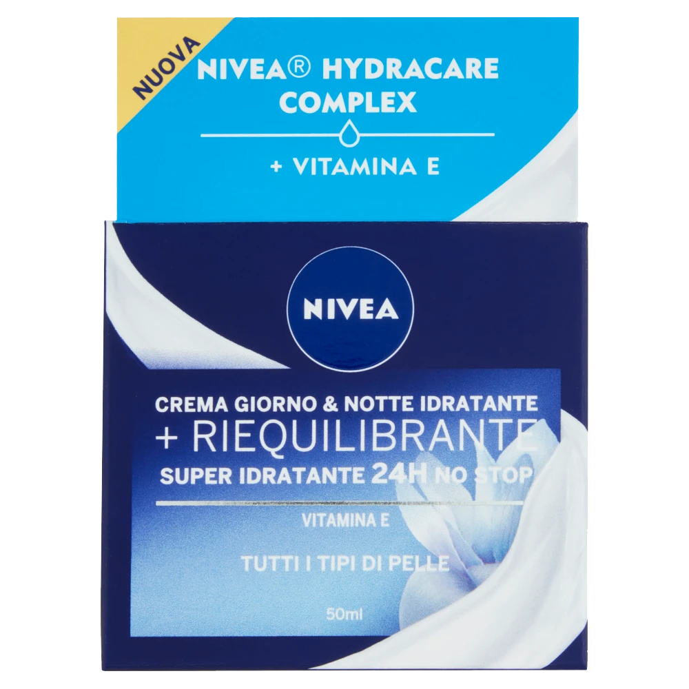 NIVEA Essentials Super Idratante 24H No Stop + Riequilibrante Crema Nutriente Giorno & Notte 50 Ml 3 NIVEA Essentials Super Idratante 24H No Stop + Riequilibrante Crema Nutriente Giorno & Notte 50 Ml