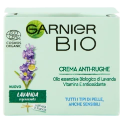 Garnier Bio Crema Notte Antirughe Rigenerante Alla Lavanda 50 Ml