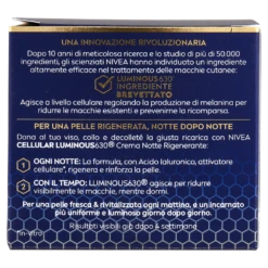 NIVEA Cellular Luminous630 Anti-Macchie Crema Notte Rigenerante 50 Ml -Collistar Negozio 6499d22e5fb8e003c9991aa6
